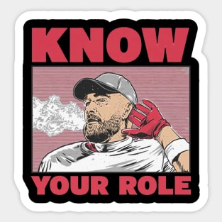 Travis Kelce Know Your Role Sticker